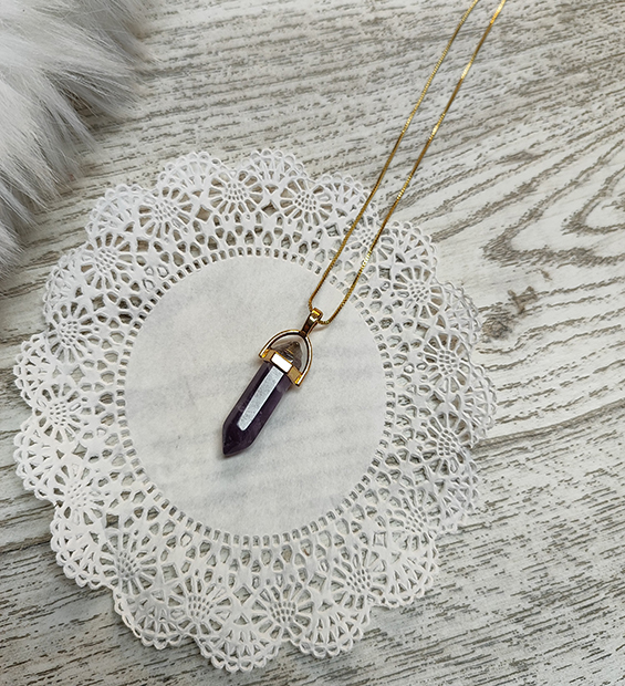 Collar Cuarzo Morado